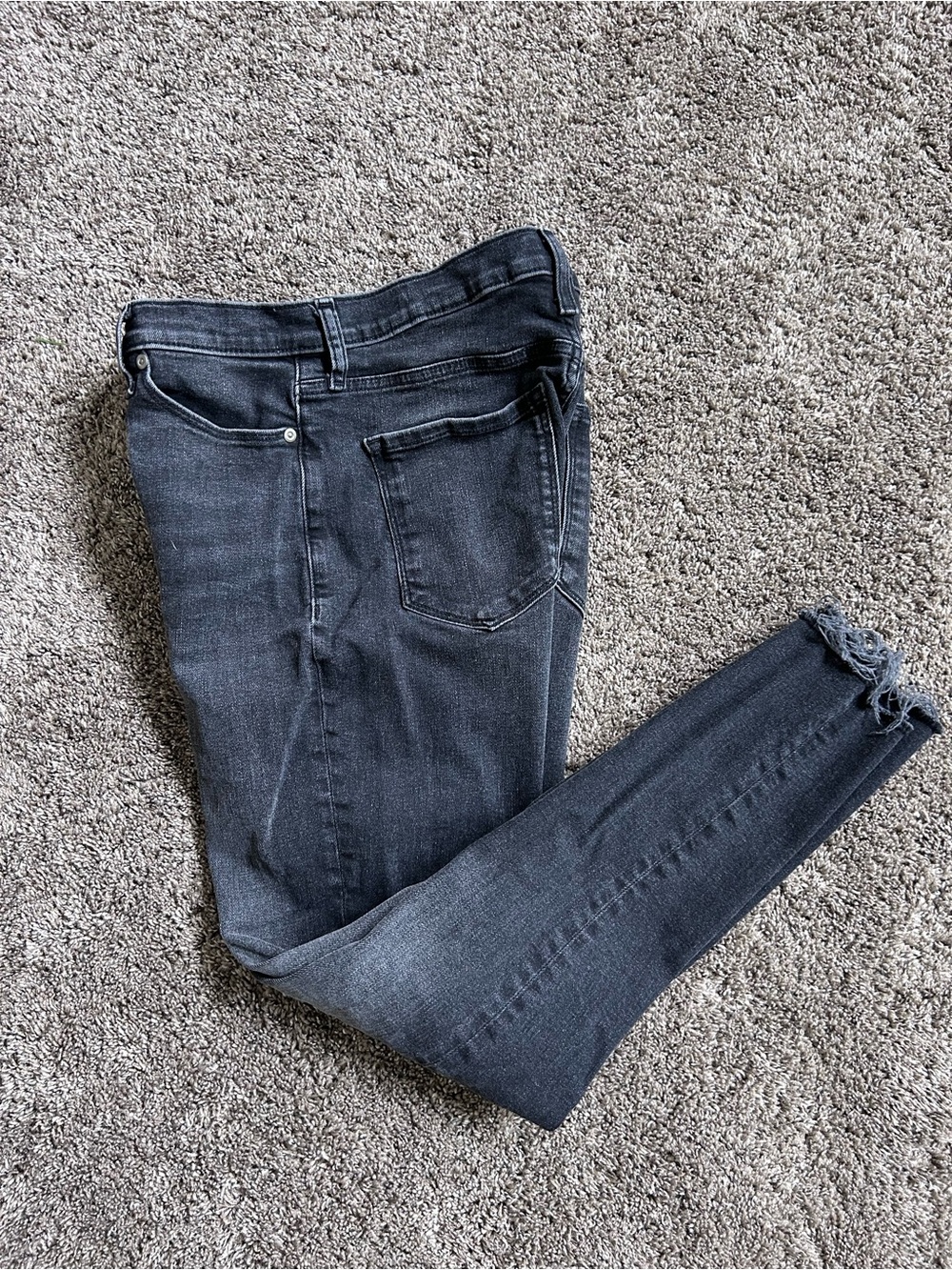 Banana Republic Faded Black High-Rise Skinny Jeans Size 27